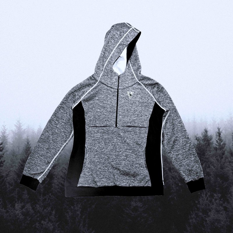 EGRET Women's Half Zipper Freedom Hoodie - เสื้อแจ็คเก็ต - เส้นใยสังเคราะห์ 