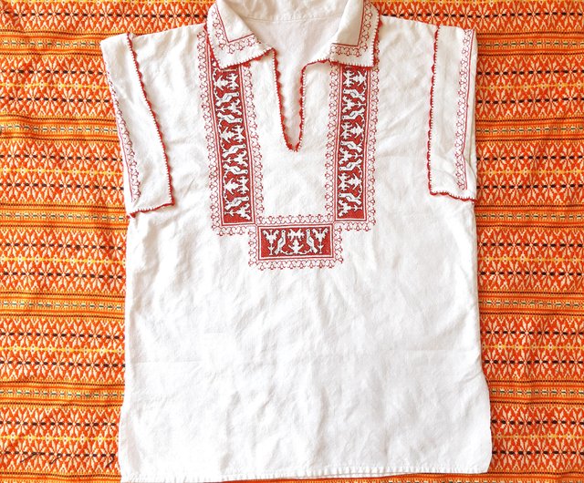 vintage ヴィンテージ 民族刺繍フリンジプルオーバートップス vintage ヴィンテージ 民族刺繍フリンジプルオーバートップス