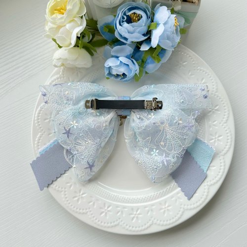 雑誌限定レースリボンヘアピンブルーマーメイド - ショップ rb2016