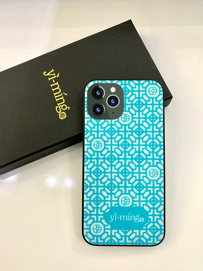 Phoenix Signature Print iPhone Case (Aqua) - เคส/ซองมือถือ - พลาสติก 