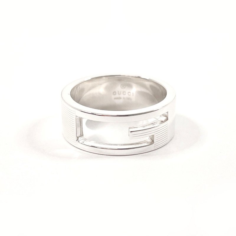 【日本直送 中古美品】14号 グッチ GUCCI リング・指輪 ブランデッド カットアウトG  シルバー925 アクセサリー 新品仕上げ済み 新品仕上げ済み - 戒指 - 純銀 銀色