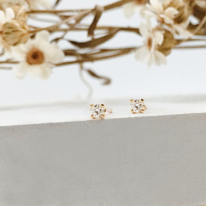 Stars | 18K AW 02 Earrings (Gifts/Birthday Gifts/Valentine Gifts) - Earrings & Clip-ons - Diamond White