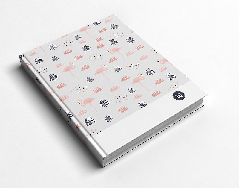 Rococo strawberry WELKIN hand-created_handmade book/notebook/handbook/diary-flamingo - Notebooks & Journals - Paper 