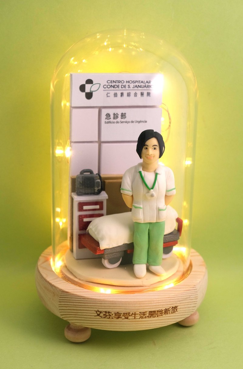 A small gift to commemorate your retirement, with a custom name. Customized character modeling for photos (medical modeling) is provided. - Items for Display - Clay 