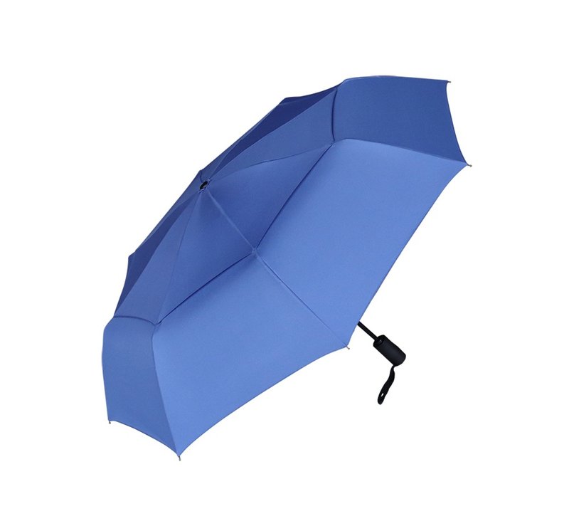 JIAYUN Umbrella - 21-inch wind-resistant three-fold umbrella - Umbrellas & Rain Gear - Other Materials Blue