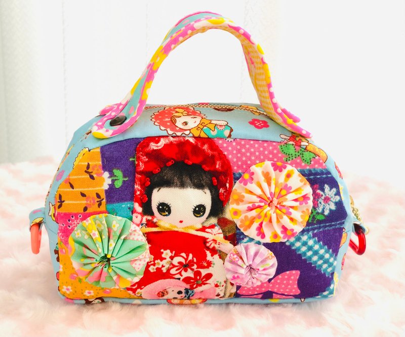 Mini Boston Showa retro style cultural doll - Other - Cotton & Hemp Multicolor