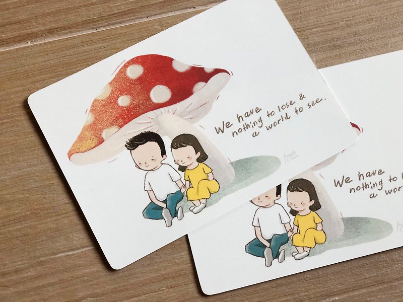 Valentine card / thank you card - การ์ด/โปสการ์ด - กระดาษ หลากหลายสี