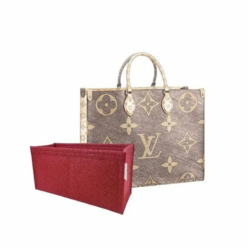 【香港製造|韓國絨布】手製內袋 Bag Organizer - LV OnTheGo GM - 化妝包/收納袋 - 其他材質 多色