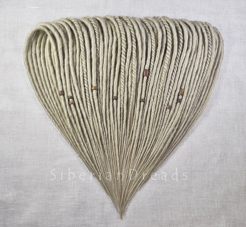 Sandy Blonde Twist Dreadlocks / Classic smooth twist dreads / Boho dreads - 髮夾/髮圈 - 其他材質 金色