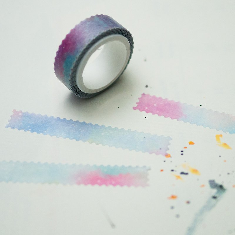 m-05 Stamp style masking tape watercolor - Washi Tape - Paper 