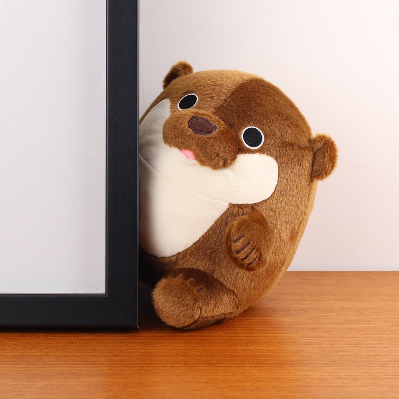 【Tamping animals】Eurasian otter doll - Stuffed Dolls & Figurines - Polyester Brown