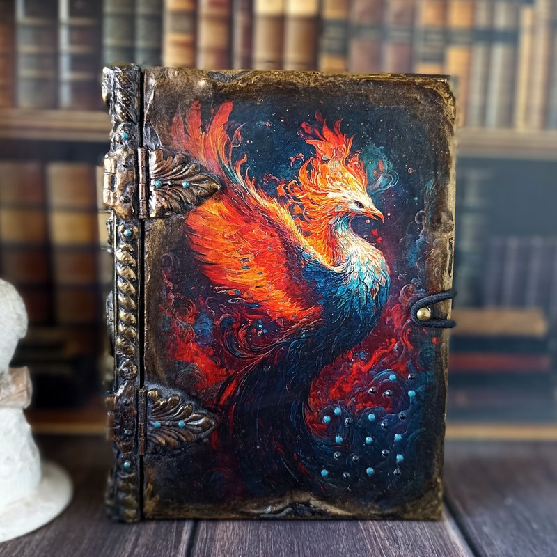 Peacock Box-Book,Box playing cards,Peacock tarot box,Peacock Feathe, Jewelry box - 居家收納/收納盒/儲物盒 - 木頭 多色