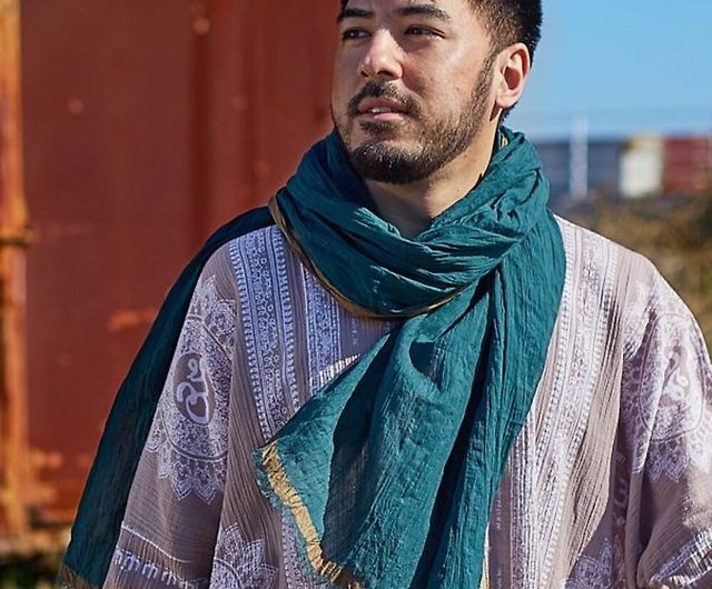 人気予約】インドエスニック風織り糸スカーフターバンショール(3色