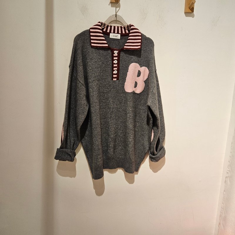 2025fw  拼色針織top - 女毛衣/針織衫 - 其他材質 