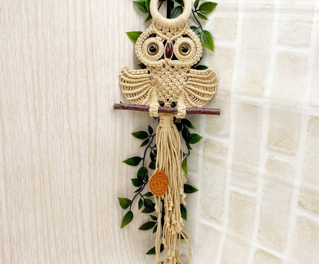 Wooden Ring Owl Home Decoration X Ornaments L Mascots Gifts Asyk Macrame Items For Display I - Owl Home Decor Wooden Ring Owl Home Decoration X Ornaments L Mascots Gifts Asyk Macrame Items For Display I - Owl Home Decor