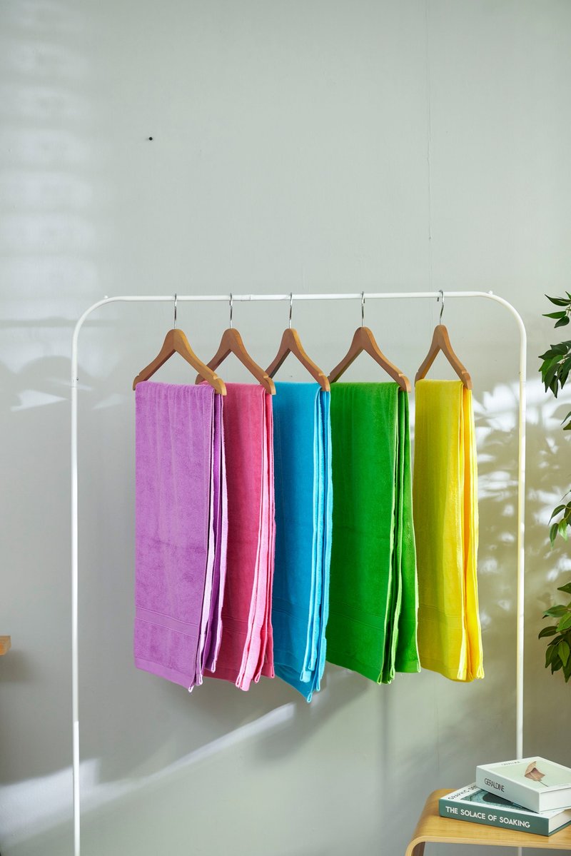 Hetel level bath towel(macaron) - Towels - Cotton & Hemp Multicolor