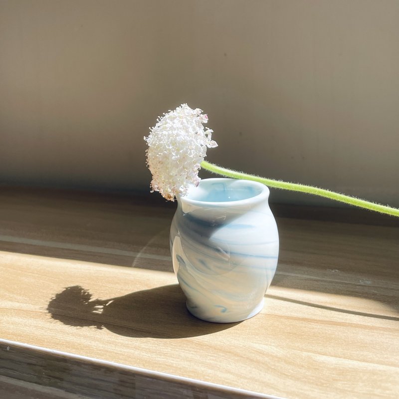 迷你雲系列 | 絞泥小陶器 / 牙籤罐 / 花器 - 其他 - 瓷 白色