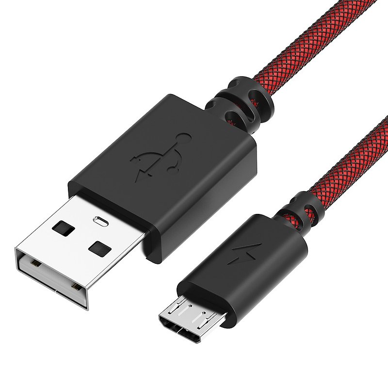 銅/黃銅 行動電源/充電線 黑色 - N9 USB-A to MicroUSB 極速充電線