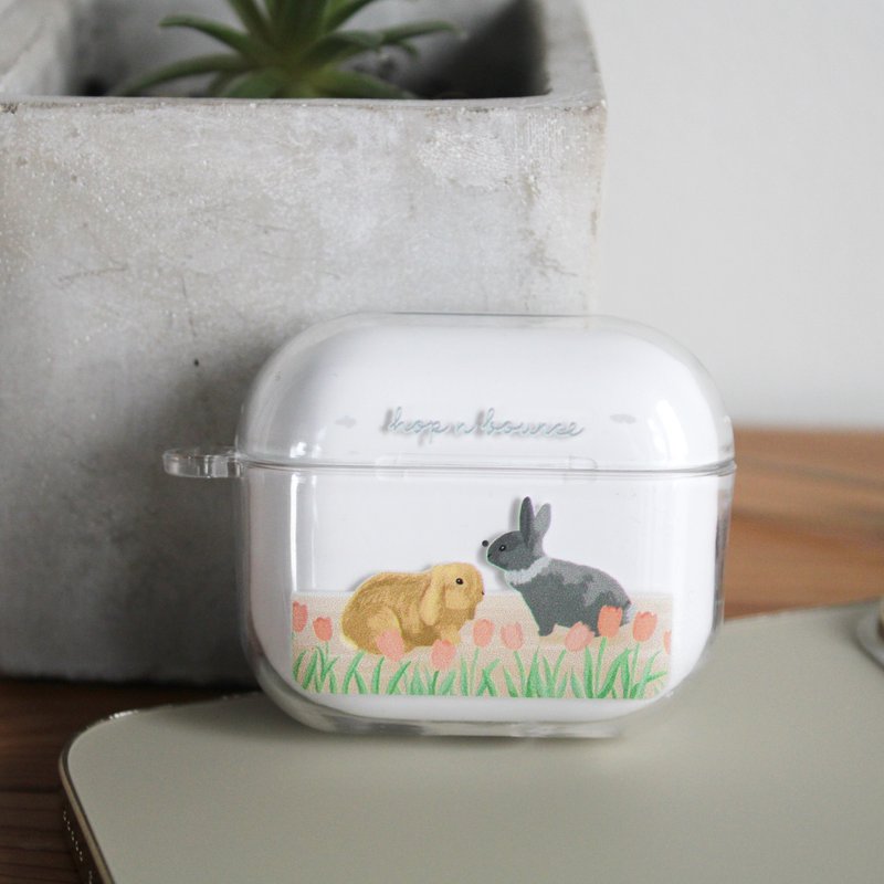 兔兔 透明 AirPods 保護套(硬殼/軟殼可選) - airpods/耳機保護套 - 塑膠 透明