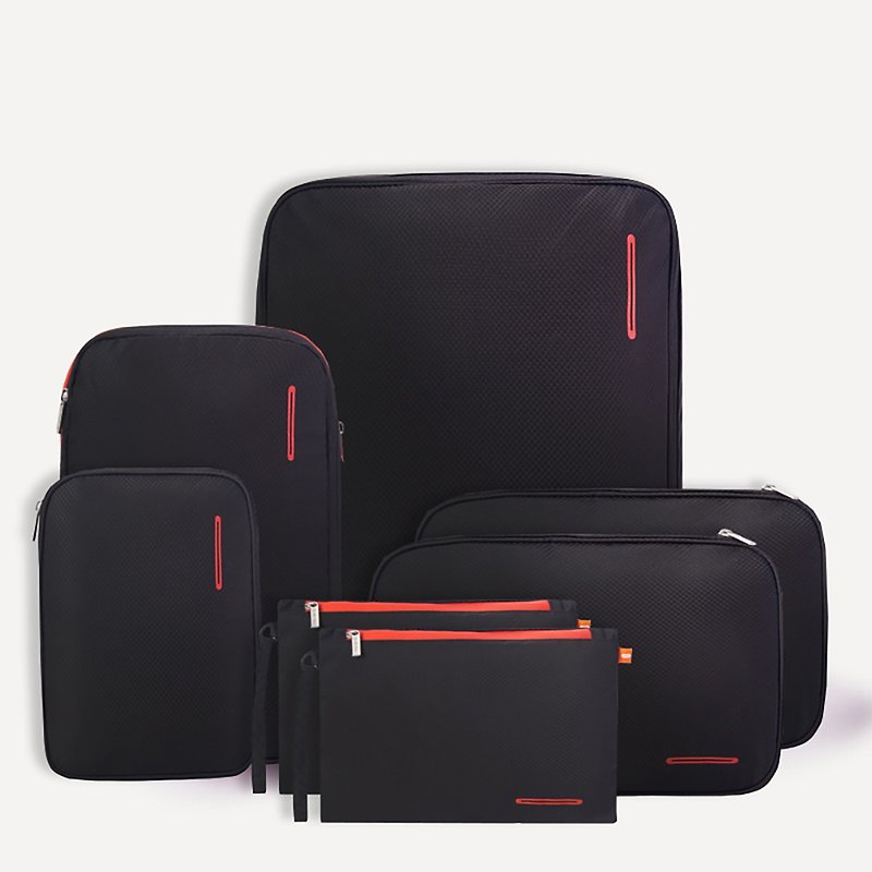BeeNesting Travelling sets Compression Packing Cubes Waterproof Group 8 - กระเป๋าถือ - ไนลอน สีดำ