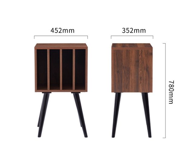 レコードプレーヤーキャビネットブラック収納キャビネット
