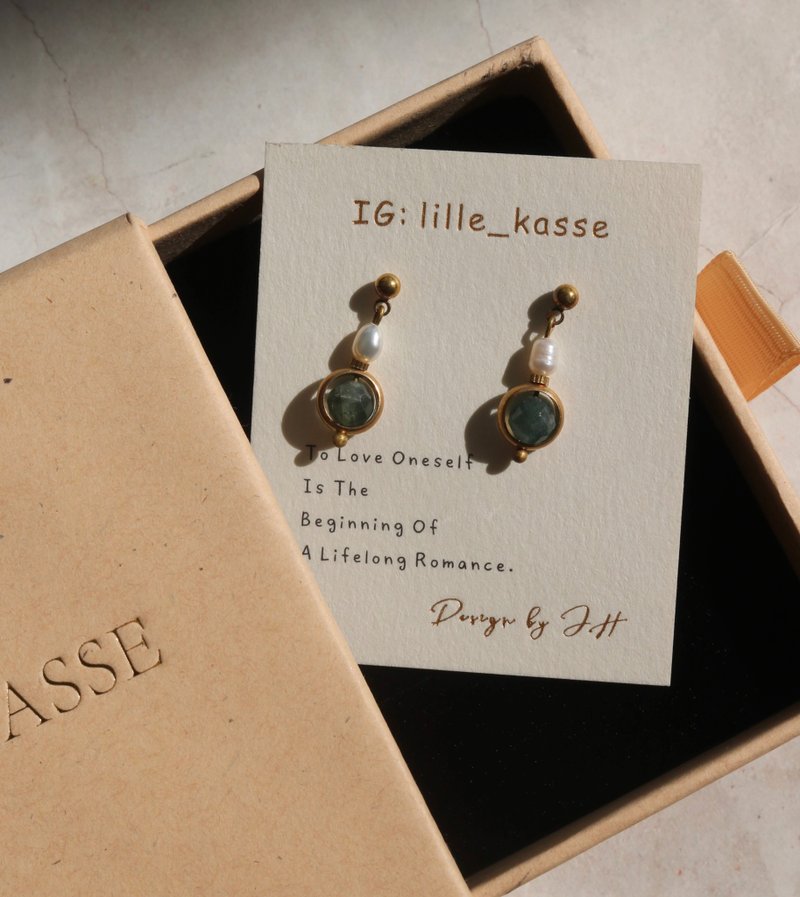 Sangetsu Tea House - Earrings & Clip-ons - Copper & Brass Gold