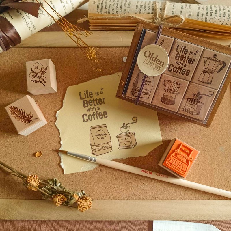 Old time story stamp set - ตราปั๊ม/สแตมป์/หมึก - วัสดุอื่นๆ 