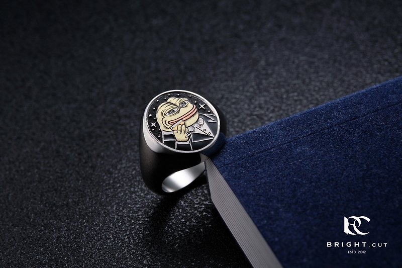 PLATINUM PT950 pepe ultra-luxurious signet ring is here! - General Rings - Precious Metals 