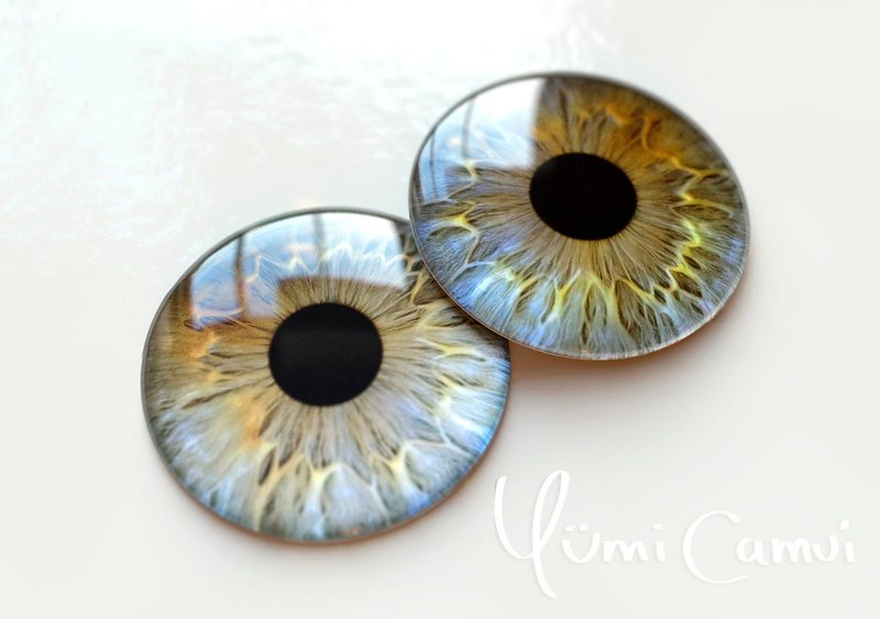 Highest quality glass eye chips for Blythe 14mm - Other - Glass 