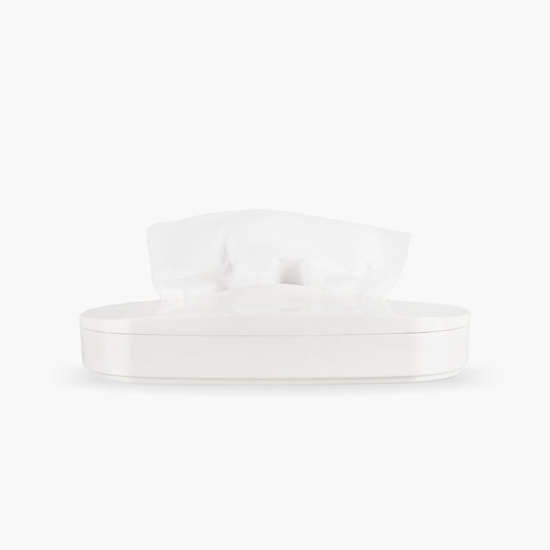 Flexible Tissue Box_Matte pure white - Tissue Boxes - Plastic White
