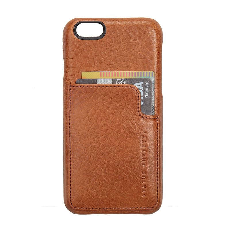 HUNTER AND FOX iPhone Case_Tan / Camel - Phone Cases - Genuine Leather Brown