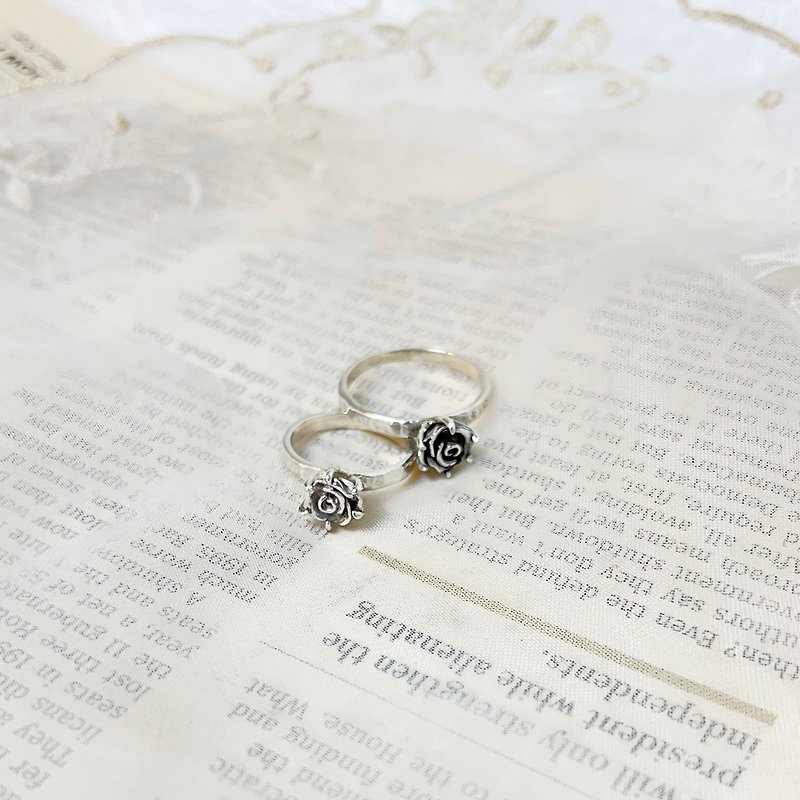 The last 2 pieces of the Rose Princess sterling silver ring are cleared. - General Rings - Sterling Silver Silver