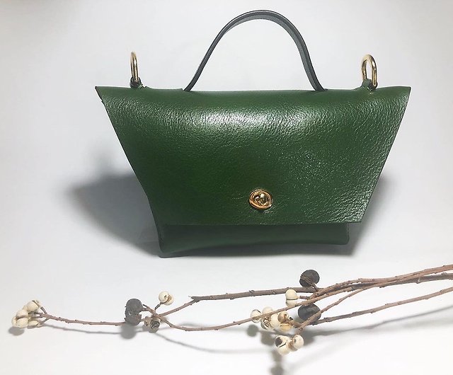 Small Leather Handbag Women Tote Original Handmade Bag 