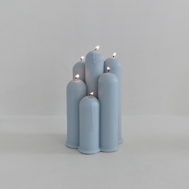Tube Stick Candle - Blue (Sandal wood) - 香氛蠟燭/燭台 - 環保材質 藍色