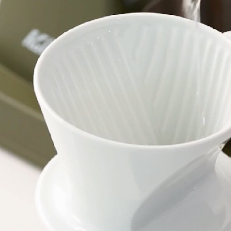 [Japan] Kalita│101 Series Traditional Ceramic Three-hole Filter Cup (Simple White) - Other - Other Materials White