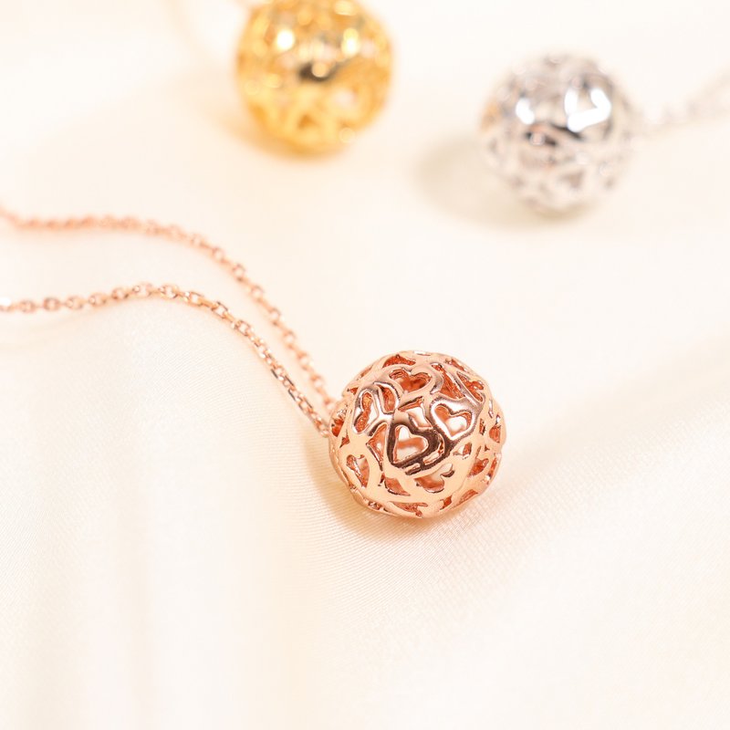 【客訂鍊長45+7cm】La Planète du Coeur 愛心項鍊 小王子系列 - 鎖骨鍊 - 玫瑰金 金色