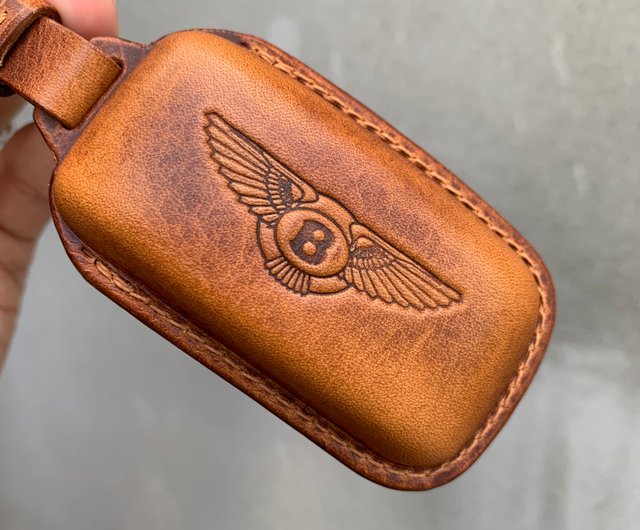 Leather car key case, car key cover - Shop Shao Leather Keychains - Pinkoi