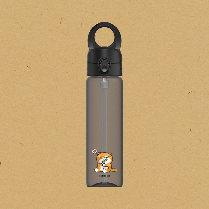 AquaStand 磁気ウォーターボトル - Tritan 800ml (ストロー付き) |ホワイトRotten Cat/Fish Style - スマホスタンド・イヤホンジャック - プラスチック 多色