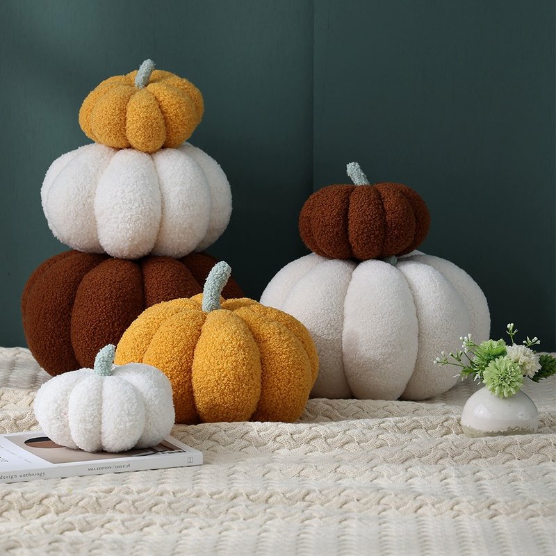 HOYACASA Honey Pumpkin Pillow-Multiple styles to choose from - หมอน - ไฟเบอร์อื่นๆ สีส้ม