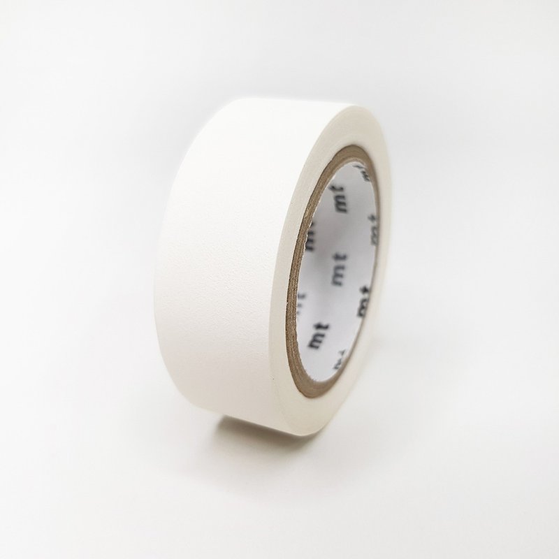 mt Basic Masking Tape 7m / Matte White (MT01P208R) - มาสกิ้งเทป - กระดาษ ขาว