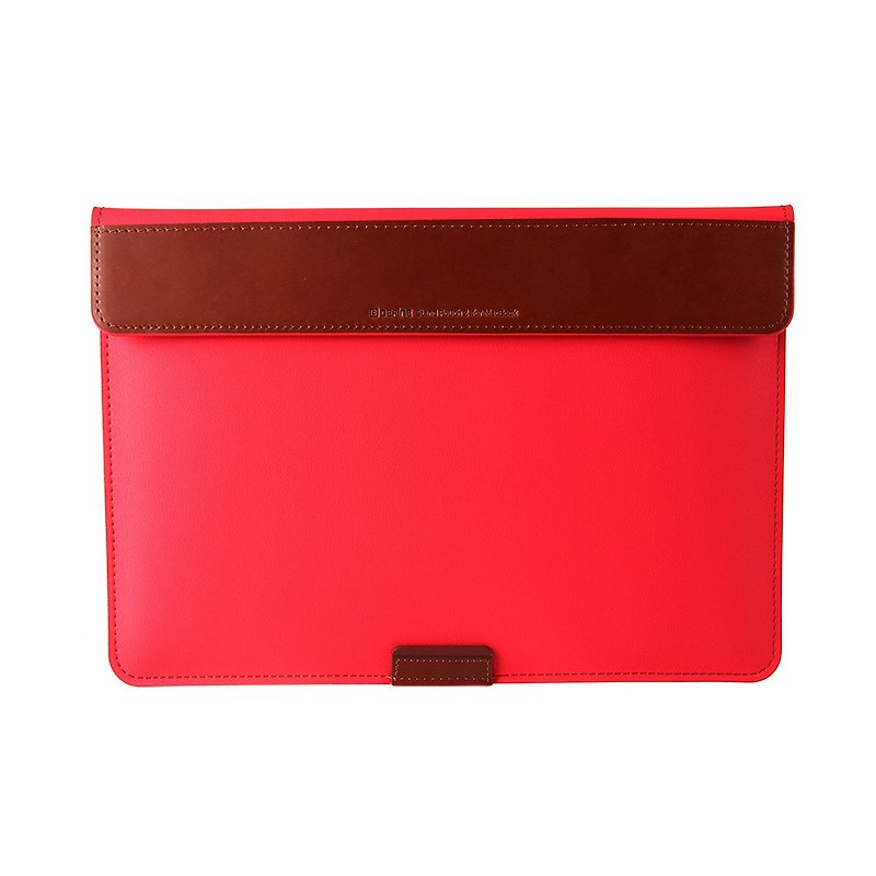BEFINE Stand Pouch II MacBook Pro 13 (2016) special admission package computer protection - red (there are Touch Bar functional MacBook Pro 13 was put into oh) (8809305227424) - Tablet & Laptop Cases - Genuine Leather Red