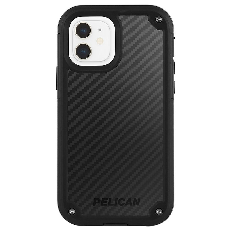 美國 Pelican iPhone 12 mini 防摔防塵手機殼Shield凱夫勒-黑