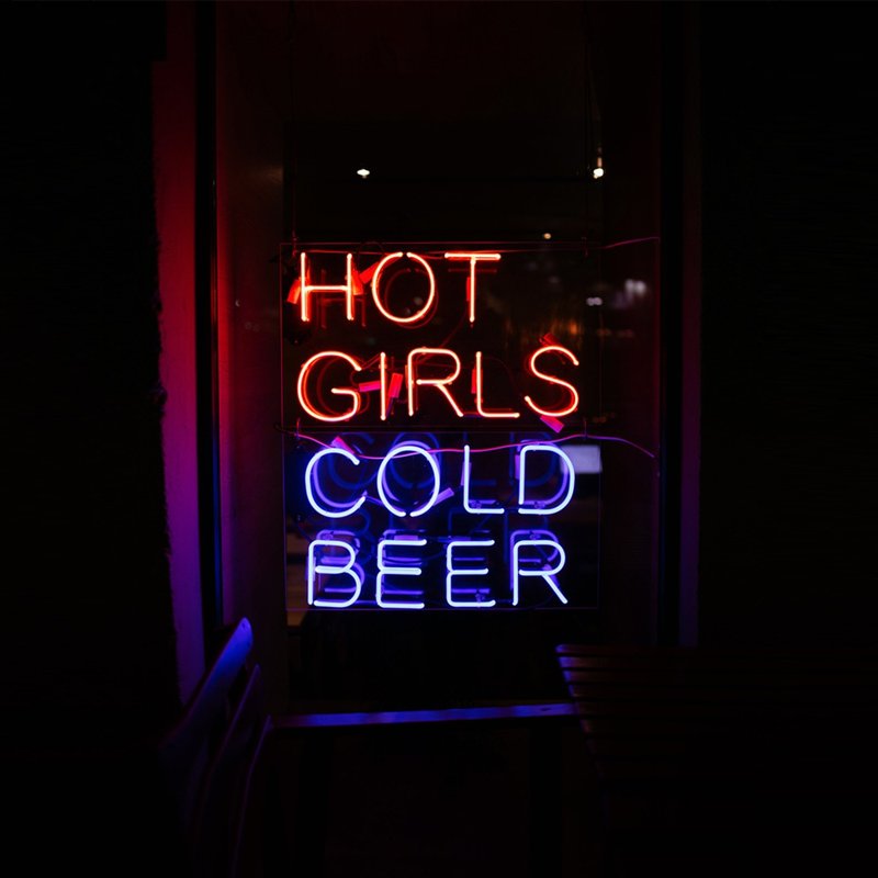 Beer Bar Neon Light LED Luminous Words Neon Sign Advertising Sign Lighting Atmosphere Night Light Decoration - Lighting - Acrylic Transparent