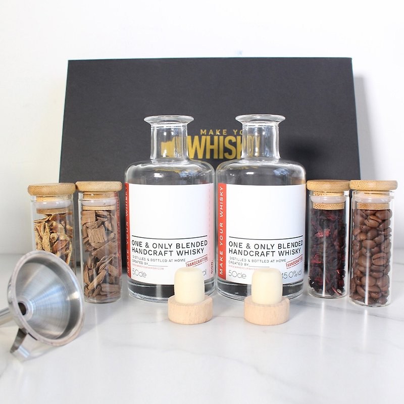 Staycation Home Couple Gift DIY Material Pack | Homemade Whiskey Set Mini Version - Other - Glass 