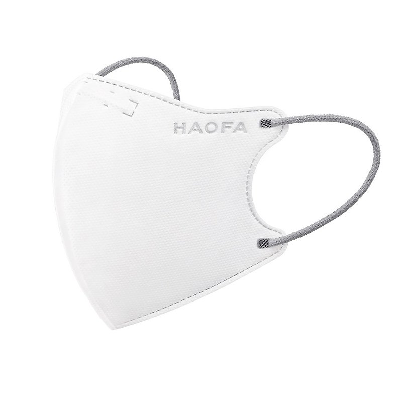 (Medical N95) HAOFA airtight 99% protective three-dimensional medical mask - pure white gray ear version (30 packs) - หน้ากาก - วัสดุอื่นๆ 