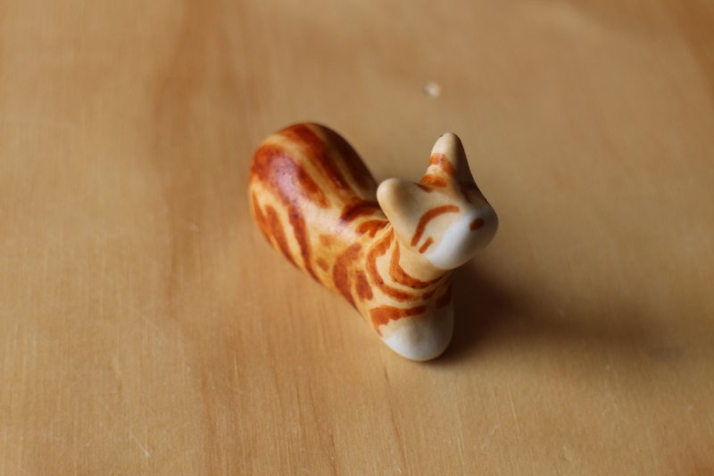 美國短毛貓小貓石(貓型研究室)單隻 - 公仔模型 - 瓷 