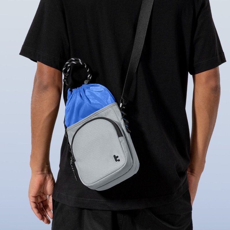 Tomtoc 玩家首選 Switch 2 水桶包 月岩灰 - 側背包/斜背包 - 聚酯纖維 灰色