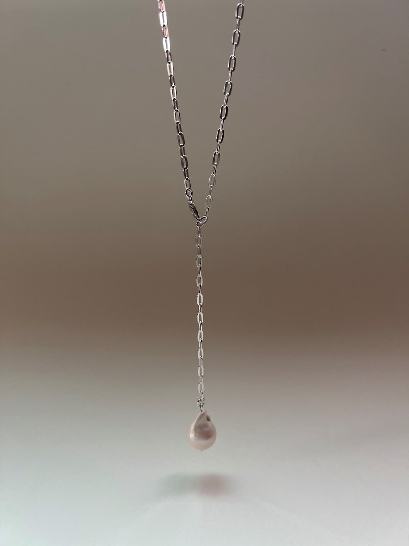 Mother of Pearl Necklace - Necklaces - Sterling Silver Silver