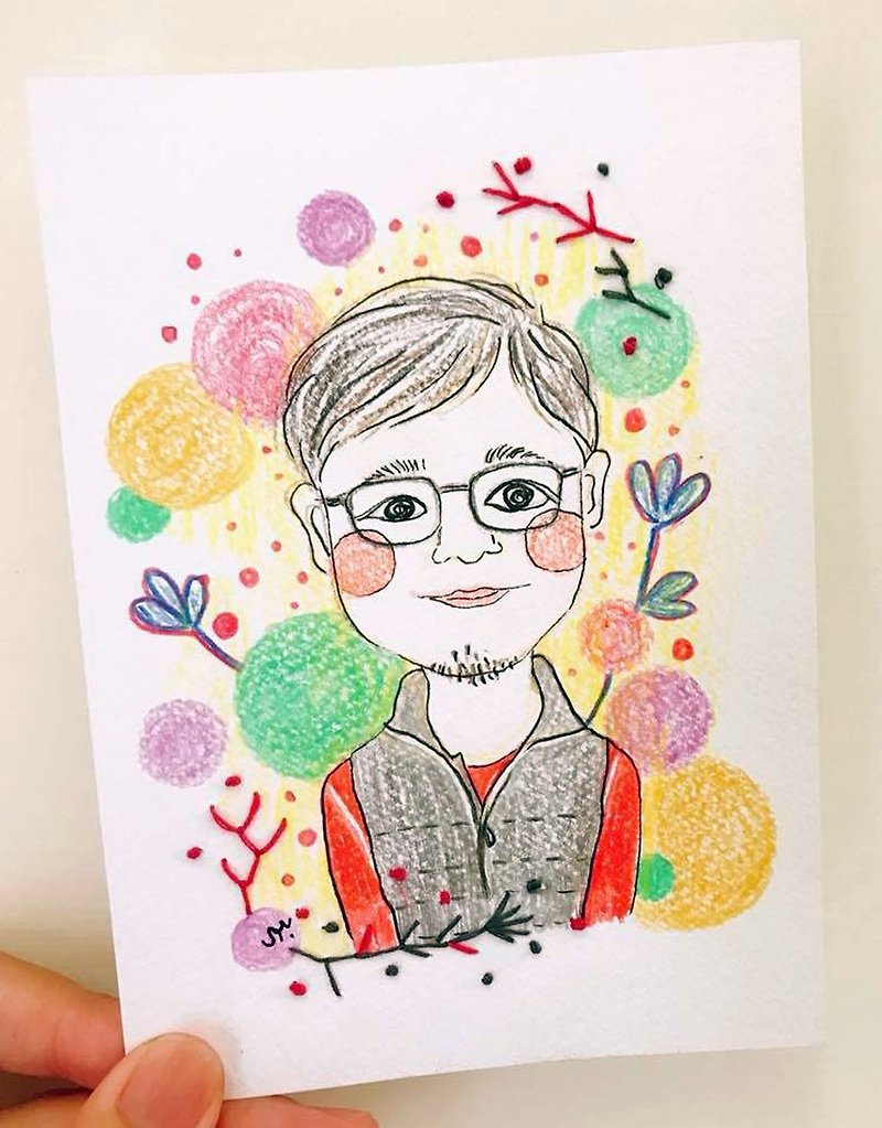 Exclusive-Embroidery like Yanhui (Single & Double)-Gifts/Valentine's Day Gifts/Birthday Gifts/Graduation Gifts - Customized Portraits - Paper Multicolor
