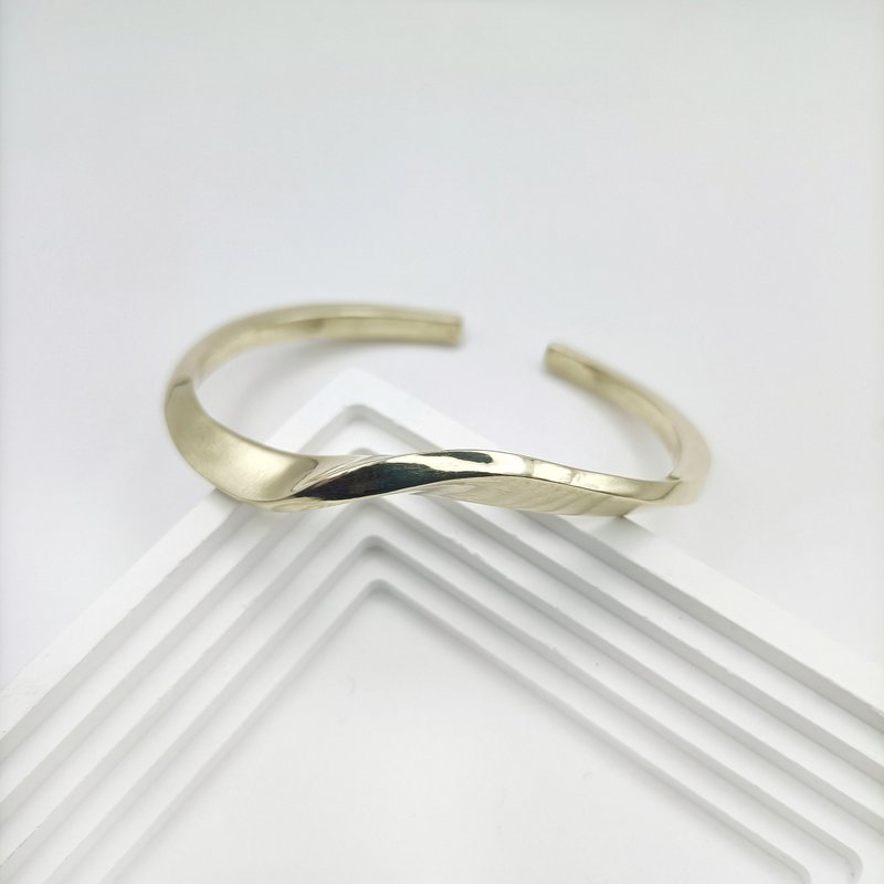 The Folded - Brass bracelet - Bracelets - Other Metals Gold